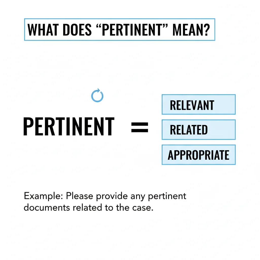 Pertinent Meaning