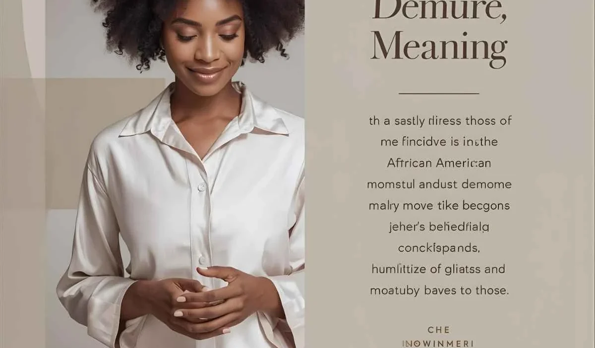 Demure Meaning