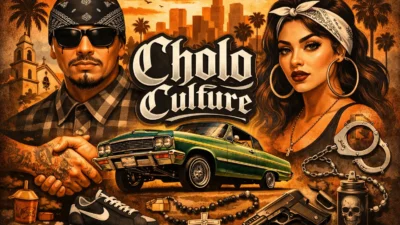 Cholo culture and style showing Mexican-American street fashion and identity