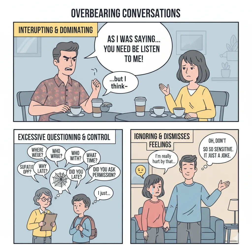 Overbearing Meaning: