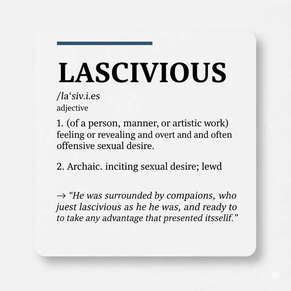 Lascivious Meaning