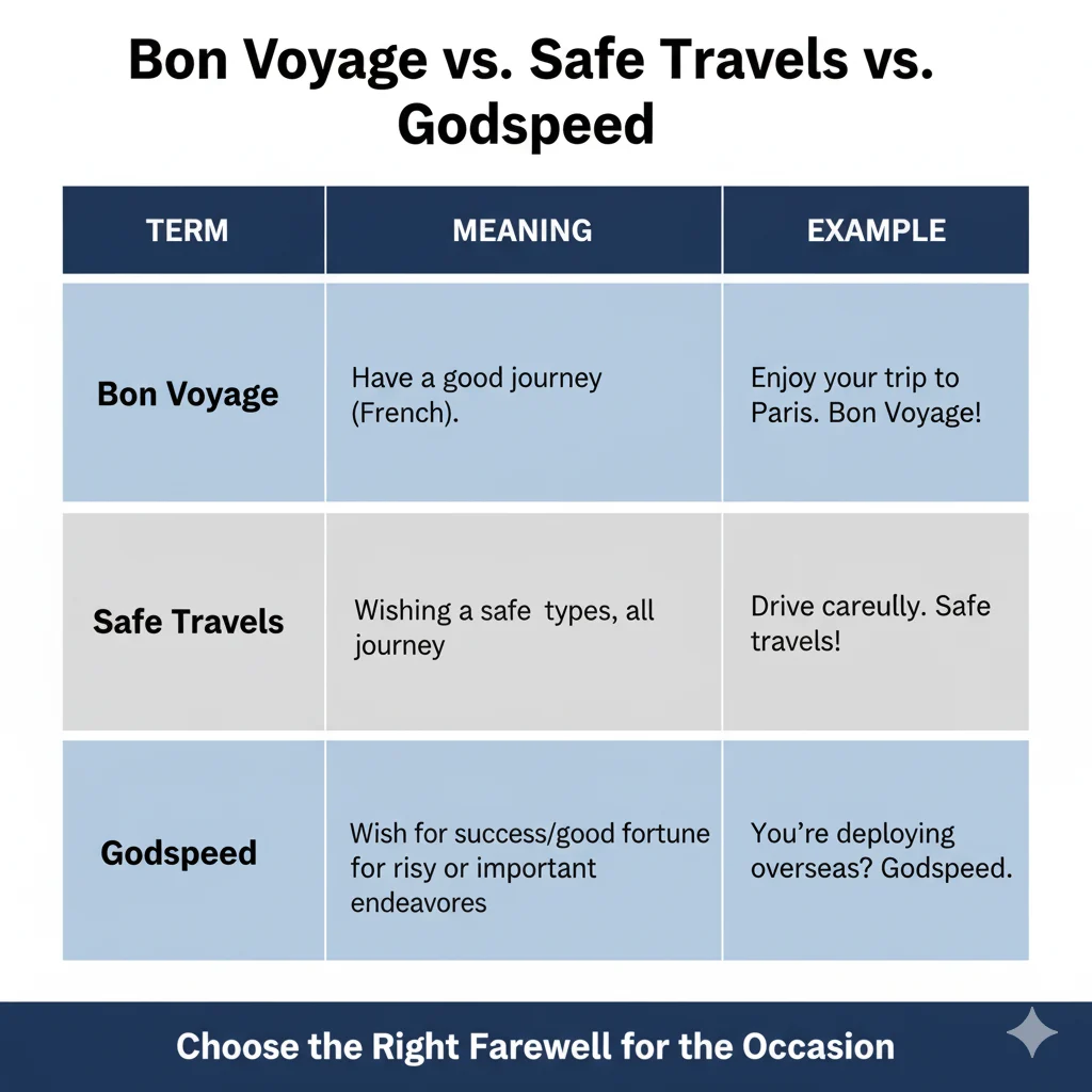 Bon Voyage Meaning