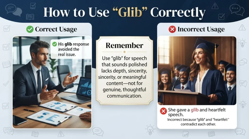 Glib Meaning