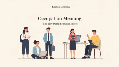 Occupation Meaning