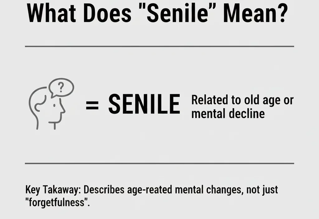 Senile Meaning