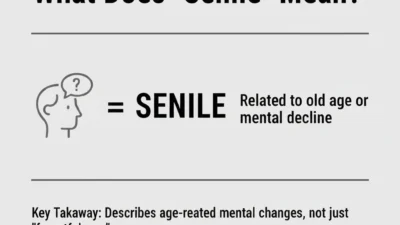 Senile Meaning