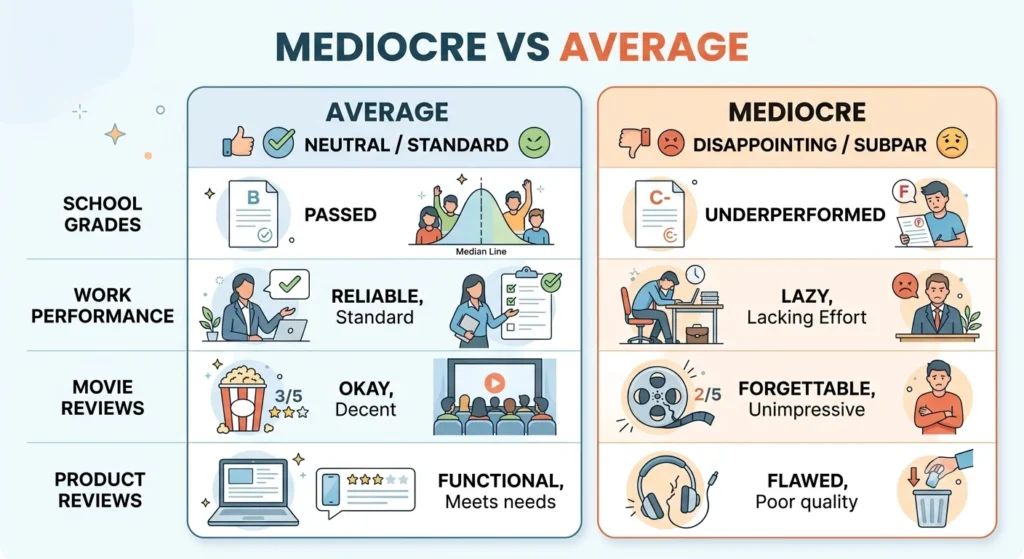 Mediocre Meaning