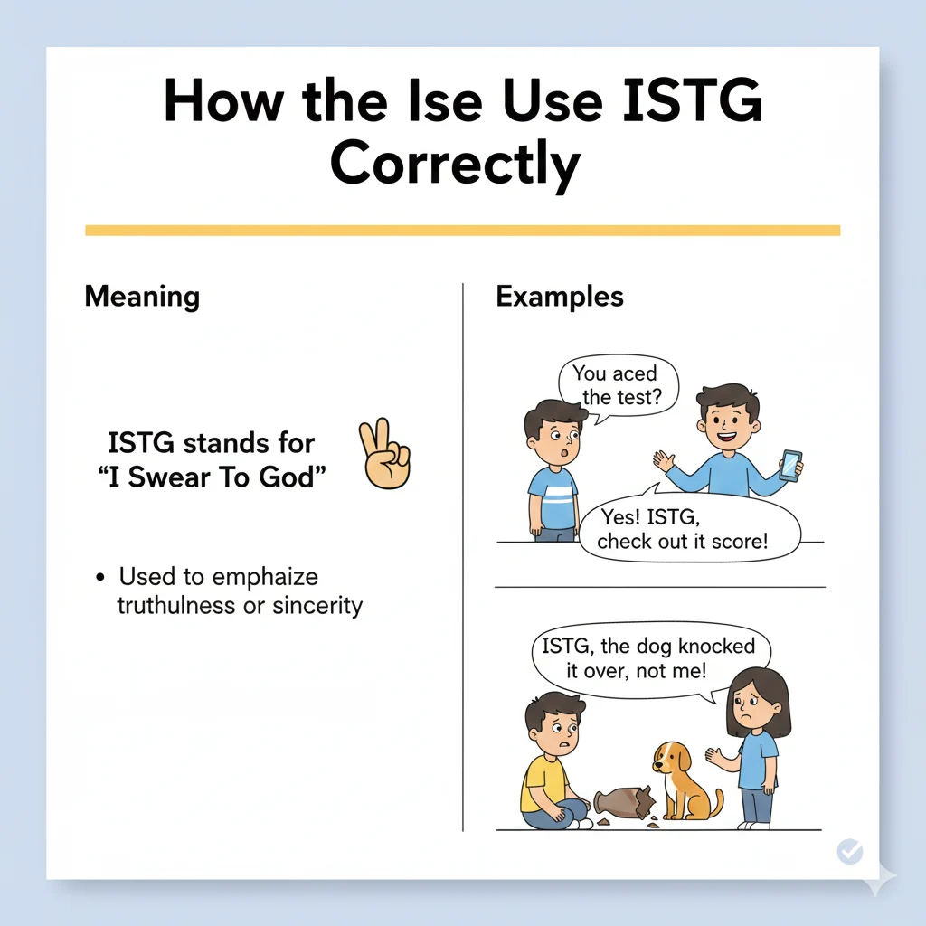 ISTG Meaning in Text