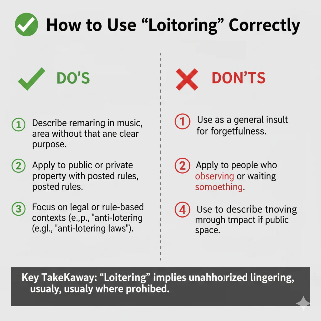 Loitering Meaning