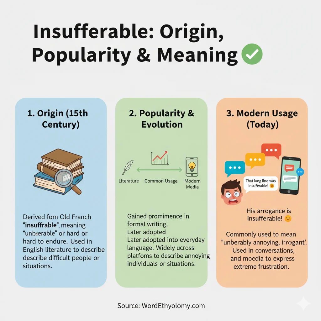 Insufferable Meaning