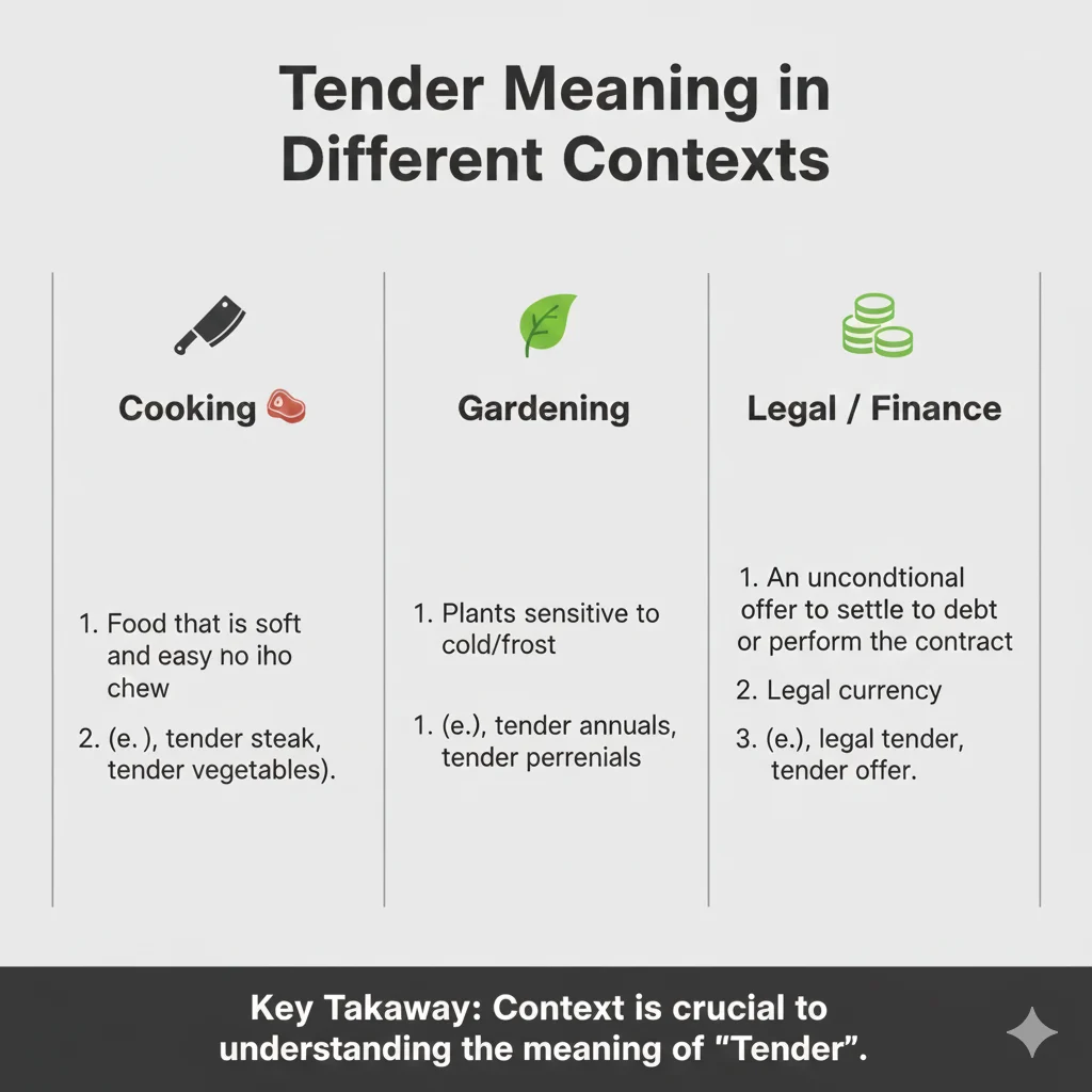 Tender Meaning 