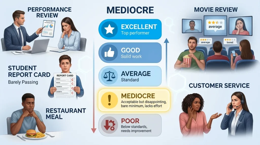 Mediocre Meaning