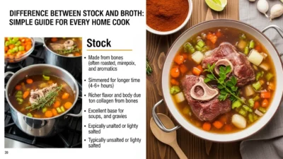 difference between stock and broth