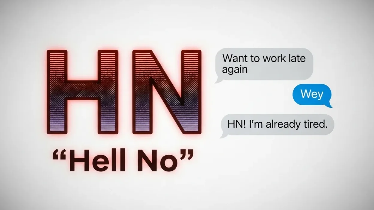 hn meaning in text