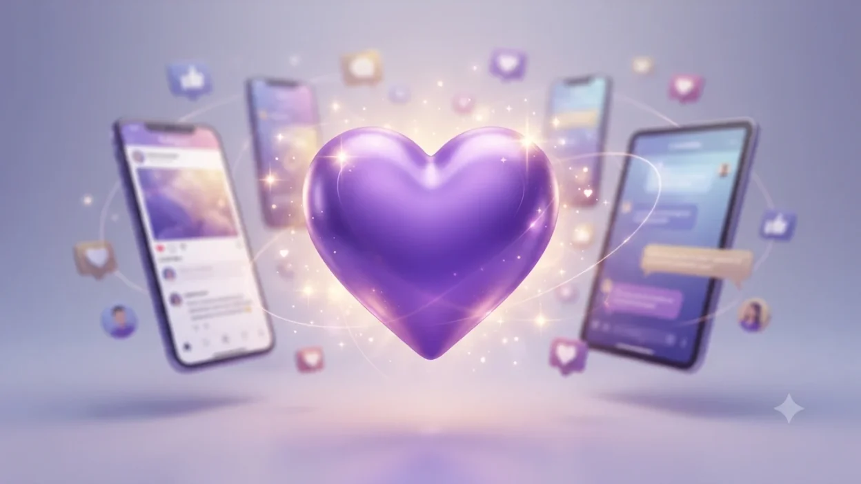 Purple Heart Emoji Mean