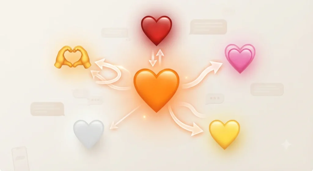 Orange Heart Emoji
