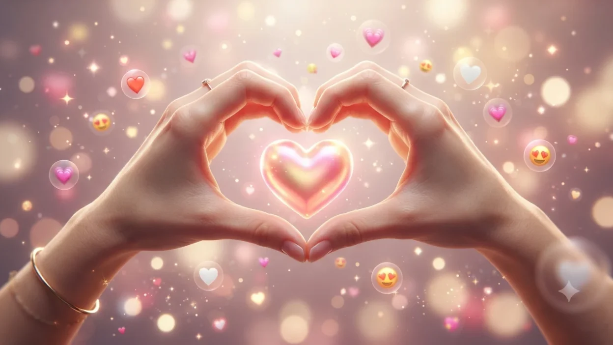 Hand Heart Emoji
