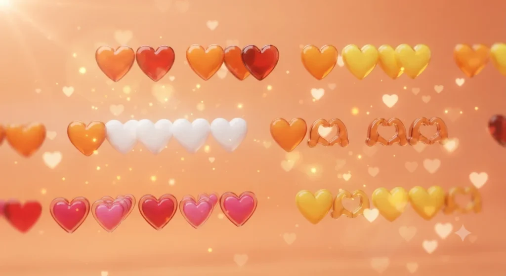 Orange Heart Emoji