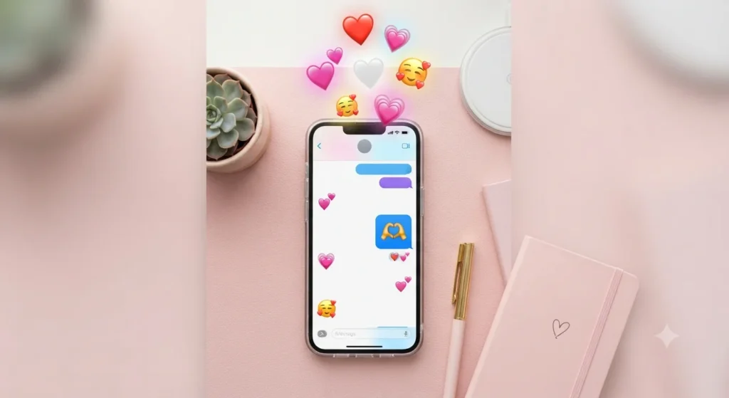 Hand Heart Emoji