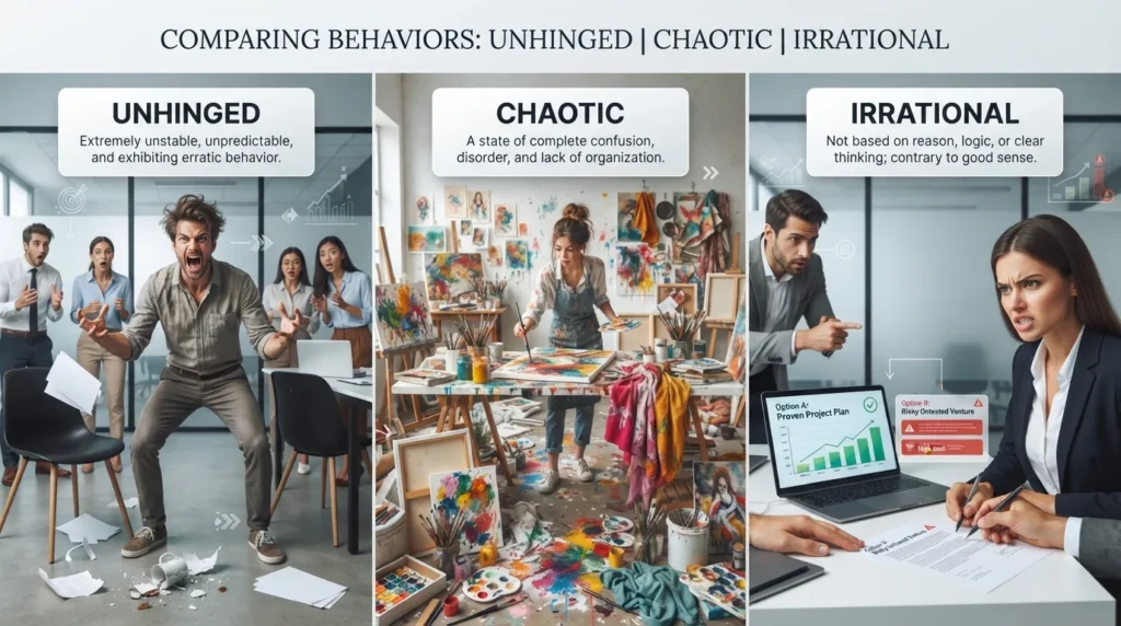 Unhinged Meaning